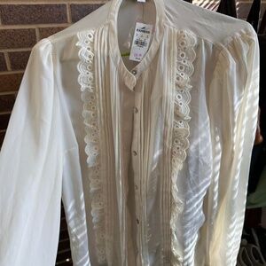 Express Portofino Business Casual Blouse size Large